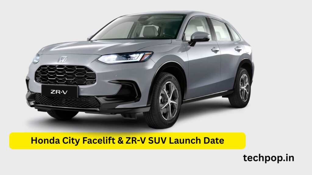 2026 Honda City Facelift and ZR-V SUV India Launch
